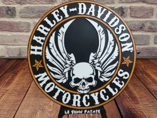 HueForge model: Logo Harley Davidson Hueforge by leshowpatate