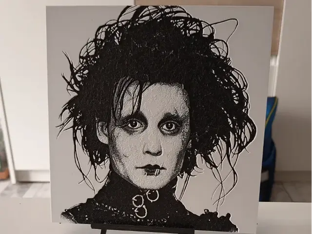 HueForge model: Edward Scissorhands Hueforge by 3DNesy