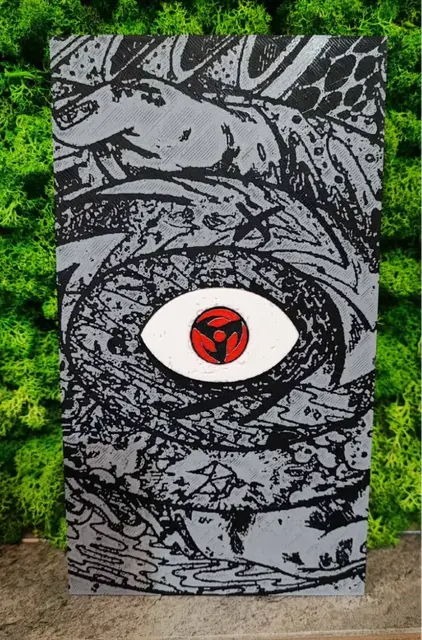 HueForge model: Sharingan Dream by Garuda3D