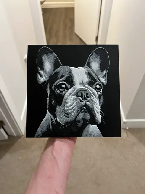 HueForge model: French Bulldog Art Hueforge by RP47 Designs