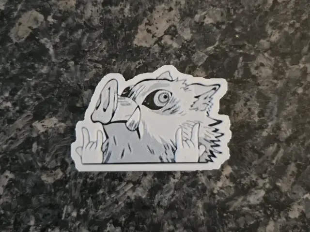 HueForge model: Sticker Inosuke Demon Slayer by Kactus Fpv