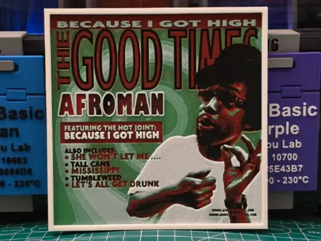 HueForge model: Afroman "The Good Times" Album - Hueforge Art by Lumpy3D