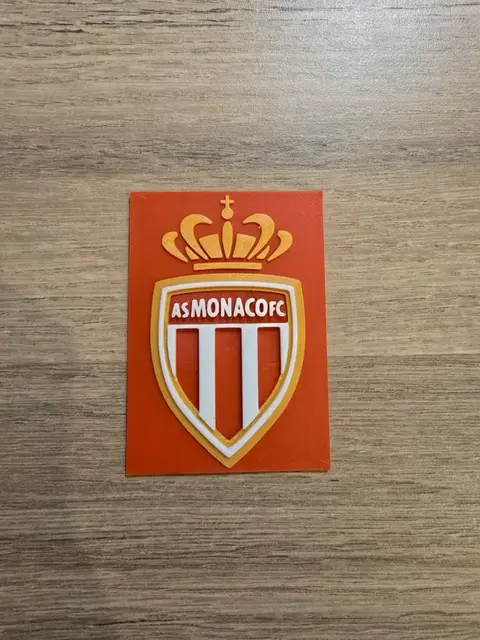 HueForge model: AS Monaco Football Club Logo by Kactus Fpv