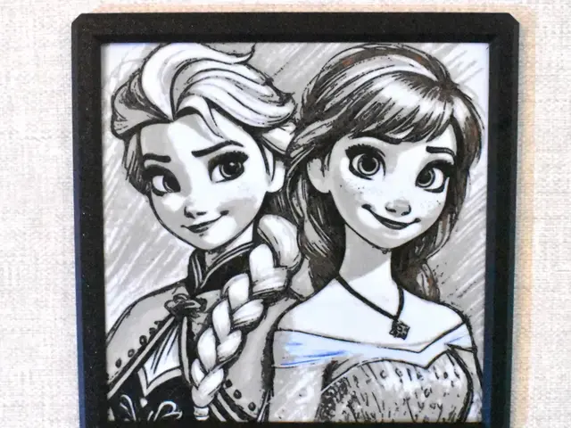 HueForge model: Elsa and Anna, Frozen Hueforge by Chris B