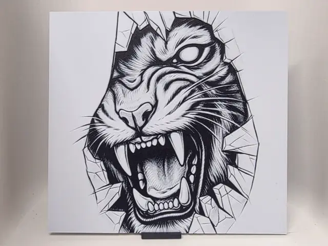 HueForge model: Tiger Hueforge by Morganja