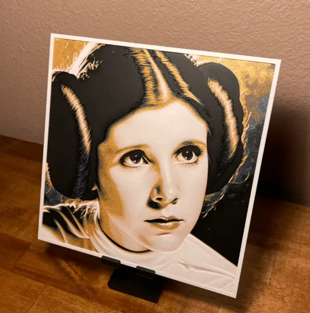 HueForge model: Hueforge - Star Wars - Princess Leia by Cloudy Nostalgia