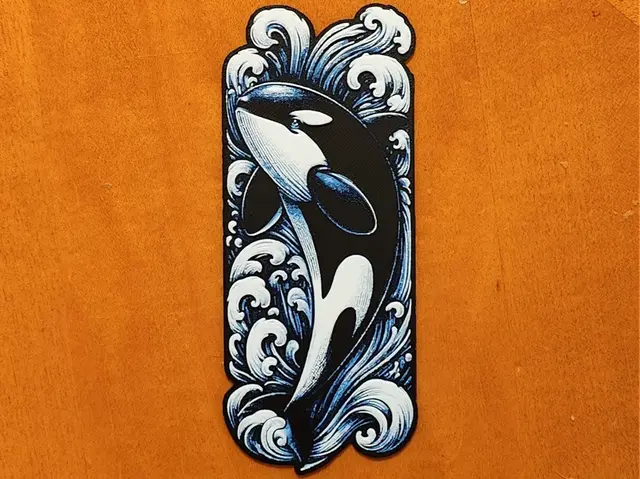 HueForge model: Orca Killer Whale Bookmark - Hueforge by Sarge