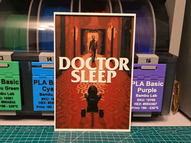 HueForge model: Doctor Sleep Movie Poster - Hueforge Art by Lumpy3D
