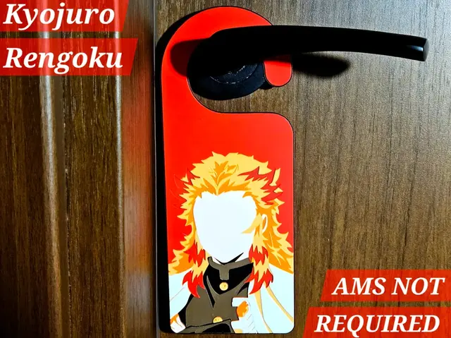 HueForge model: Kyojuro Rengoku - Demon Slayer Door Hangers by C3D
