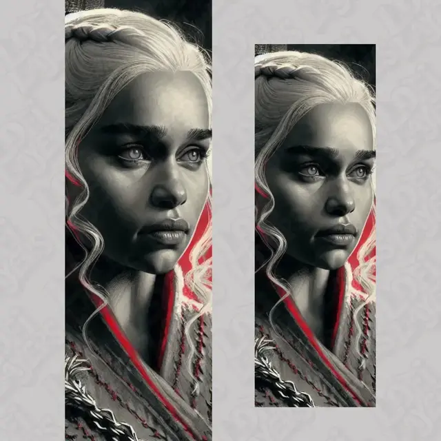 HueForge model: Daenerys Targaryen Bookmark Hueforge by LoFi Layers