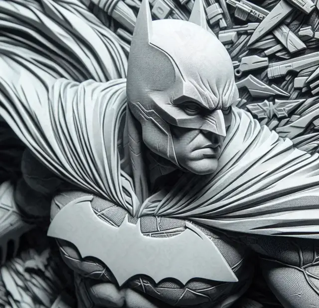 HueForge model: Relief Style Batman Hueforge by LoFi Layers