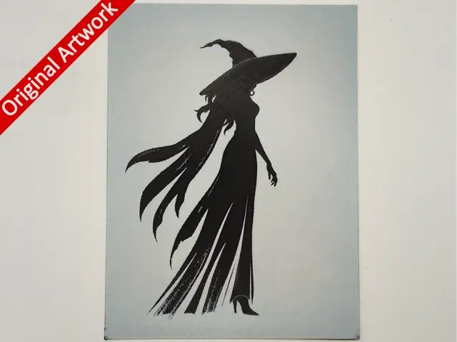HueForge model: A witch's shadow - hueforge by Altf4-Formation