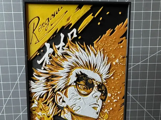 HueForge model: Hueforge kyojuro Rengoku Sun Glasses(Demon Slayer) by SBC Creations