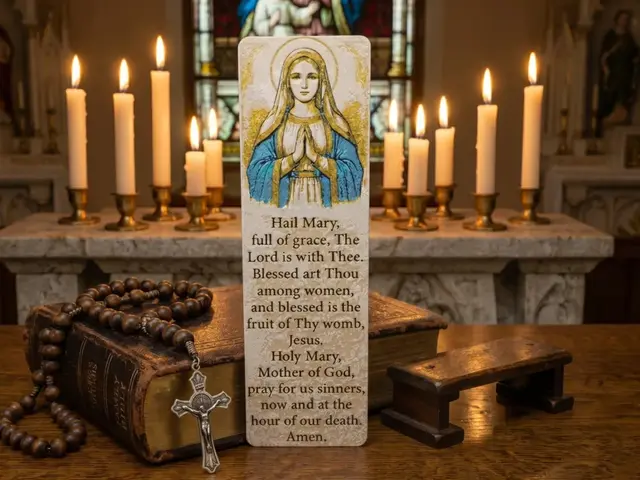 HueForge model: Holy Mother, Hail Mary Prayer Bookmark by 3djd