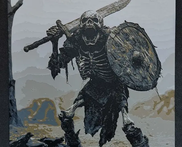 HueForge model: Skeleton Warrior HueForge by fD.667