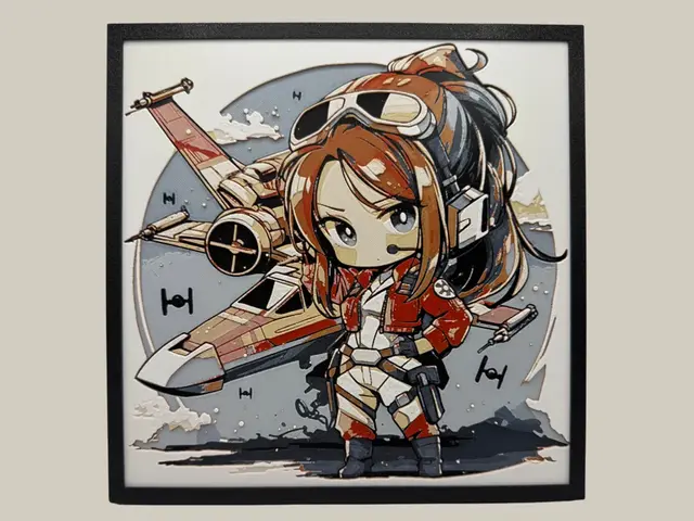 HueForge model: Rebel Pilot #1 - Chibi Edition by Canadian Gamer
