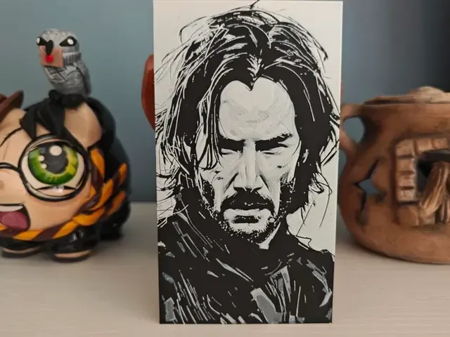 HueForge model: Portrait of John Wick by Litolunar
