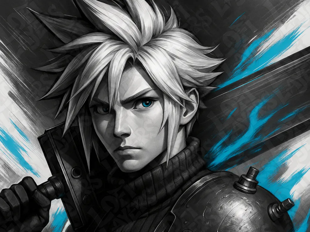 Cloud Strife Hueforge by LoFi Layers HueForge model: Cloud Strife Hueforge by LoFi Layers