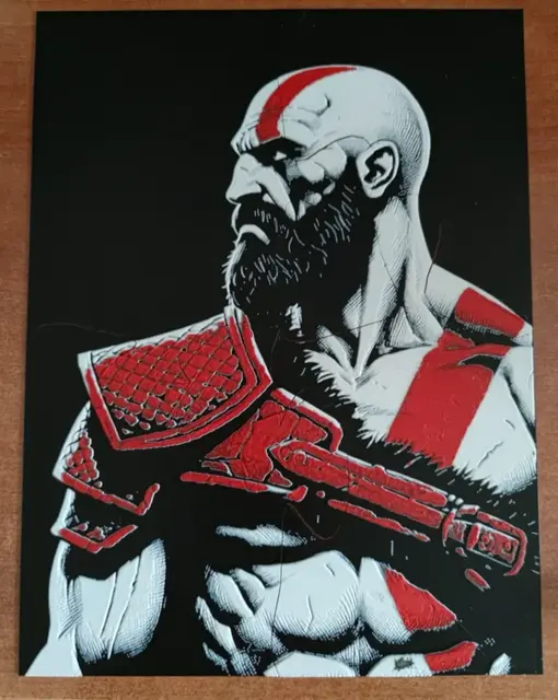 HueForge model: Puzzle kratos by Litolunar