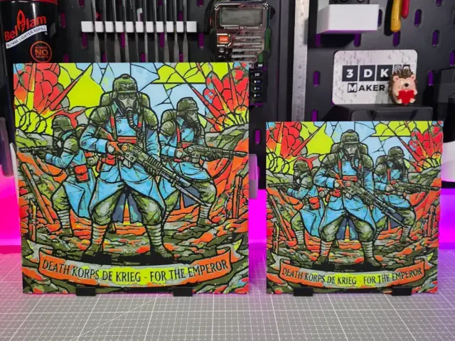 HueForge model: Death Korps de Krieg - Hueforge - 5 Colors by Montoya Maker