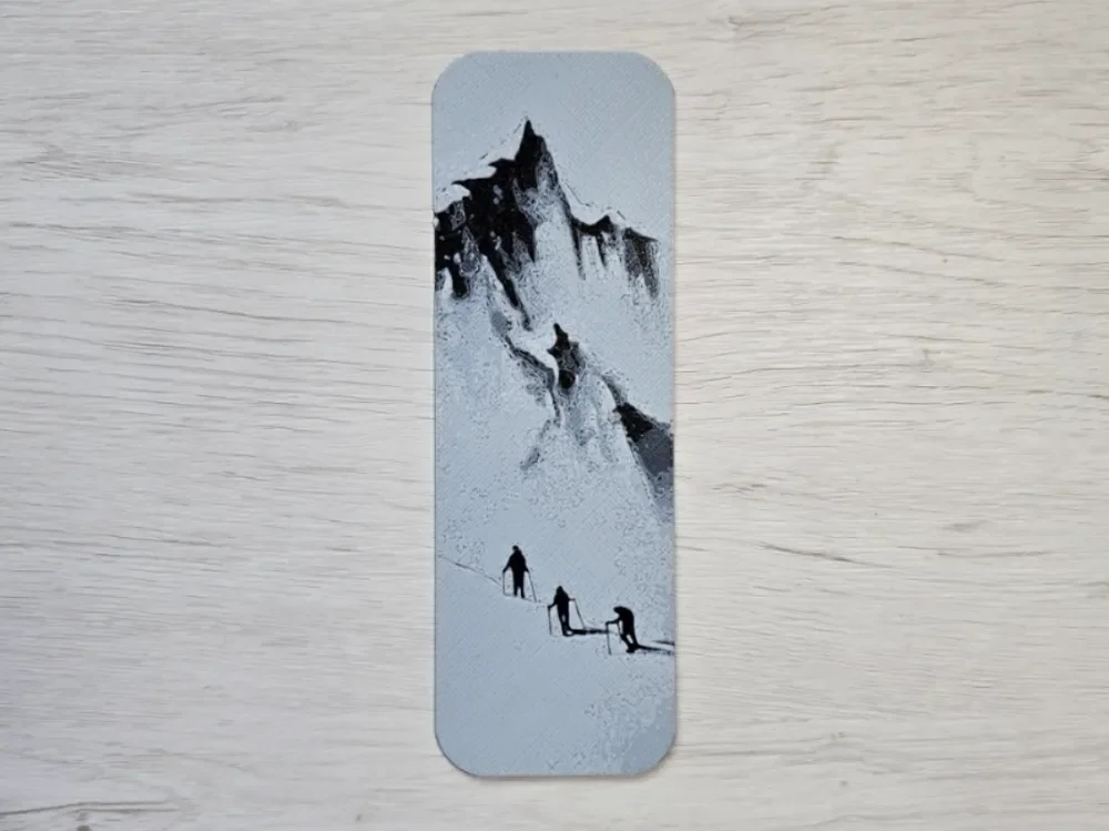 Mountain Bookmark by Atrus Design HueForge model: Mountain Bookmark by Atrus Design