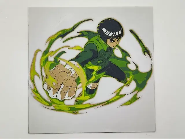 HueForge model: Rock Lee from Naruto -  hueforge by Altf4-Formation