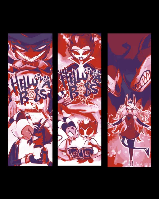 HueForge model: Fan Art Bookmarks inspired by the Anime Helluva Boss and Hazbin Hotel by BooneCo3d
