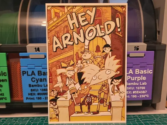 HueForge model: Hey Arnold! Show Poster - Hueforge Art by Lumpy3D