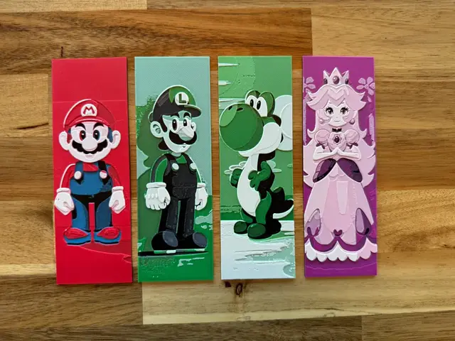 HueForge model: Super Mario Bookmark Collection #1 by Canadian Gamer
