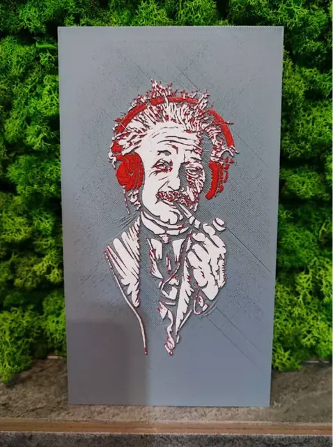 HueForge model: Einstein Vibes by Garuda3D