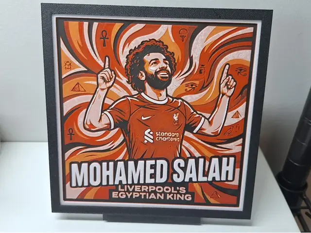 HueForge model: Salah Liverpool Tribute - Hueforge by LED