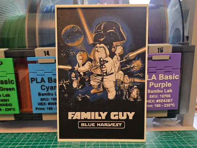 Family Guy Presents: Blue Harvest - Hueforge Art