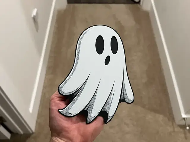 HueForge model: Ghost Fridge Magnet Decoration by RP47 Designs