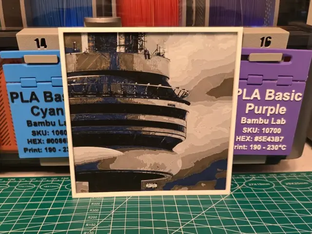 HueForge model: Drake "Views" Album - Hueforge Art by Lumpy3D