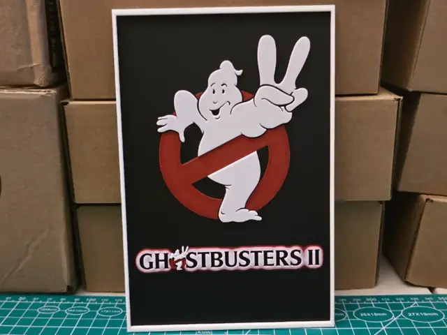 HueForge model: Ghostbusters 2 Movie Poster - Hueforge Art by Lumpy3D