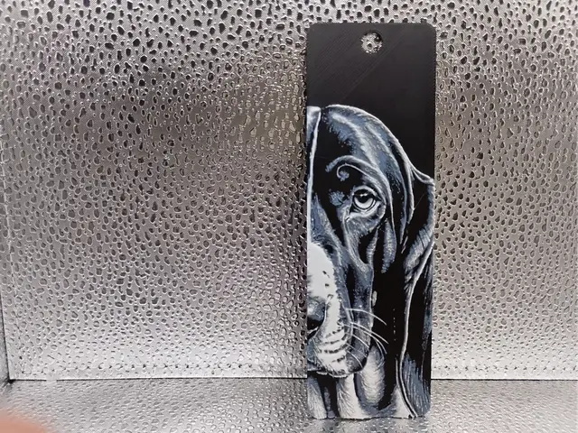 HueForge model: Basset Hound Bookmark hueforge by Borishotch Industries