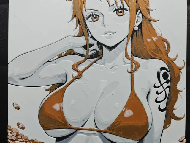 HueForge model: Nami Closeup by TheHueforgeLady