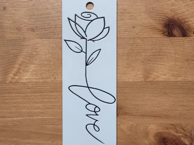 HueForge model: Love Bookmark by Morganja
