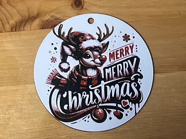 HueForge model: merry christmas bauble by Morganja