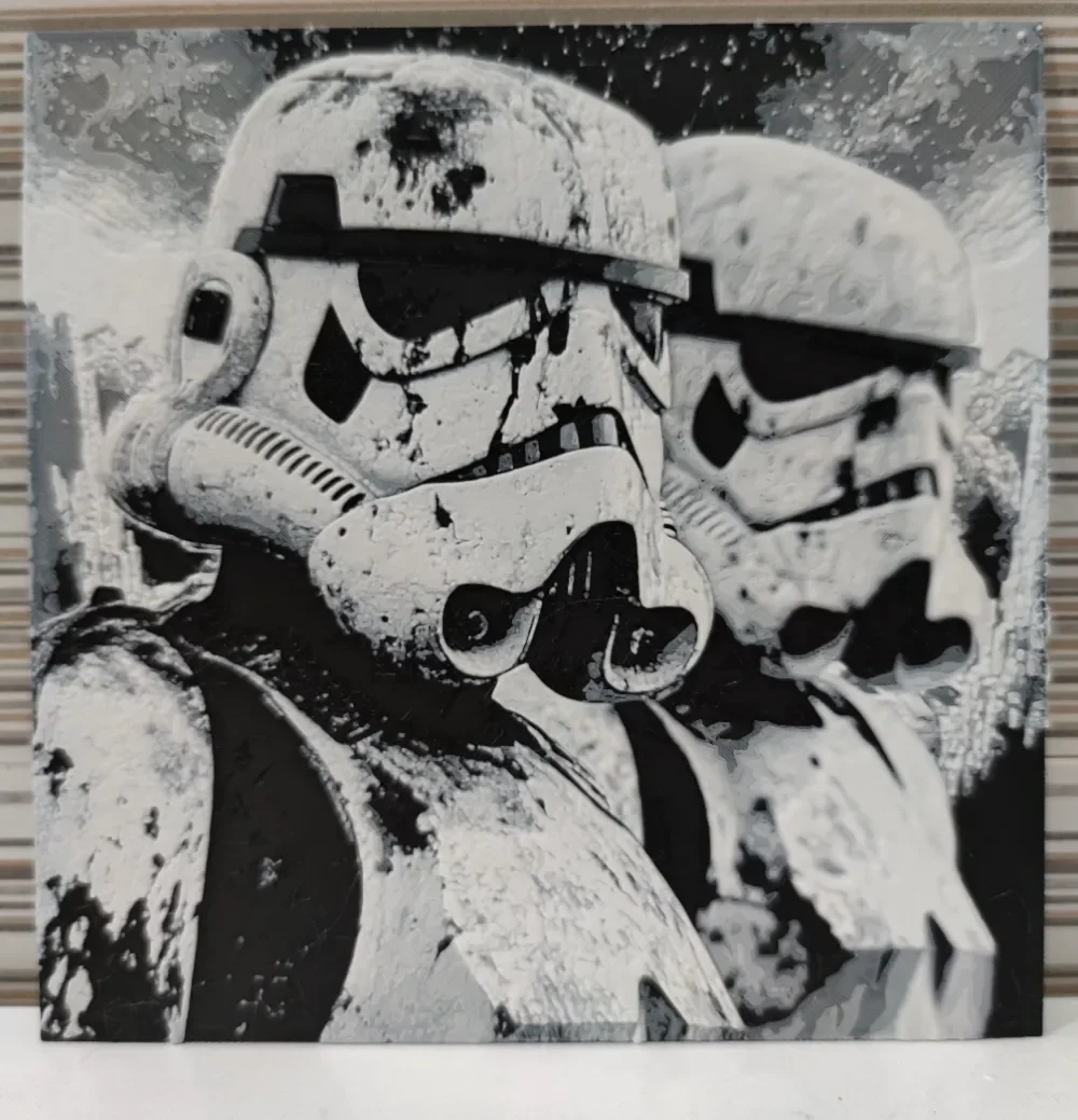 Hueforge realistic imperial warrior by Litolunar HueForge model: Hueforge realistic imperial warrior by Litolunar