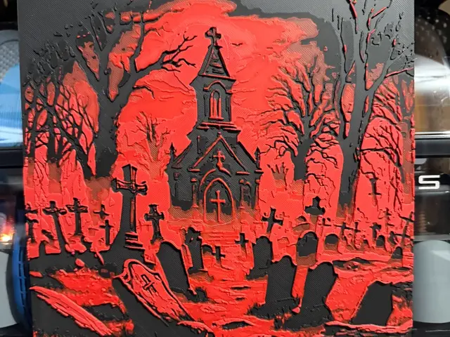 HueForge model: Graveyard by Krave