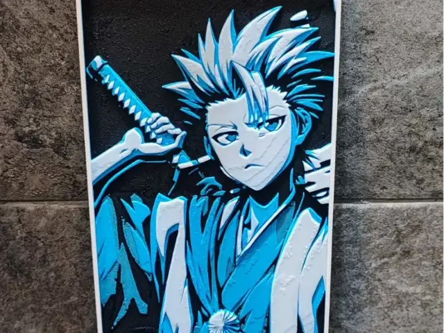 HueForge model: Toshiro Hitsugaya by Garuda3D