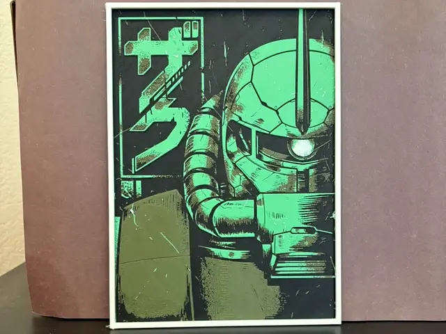 HueForge model: Gundam Zaku II (Green) Hueforge by Estiv