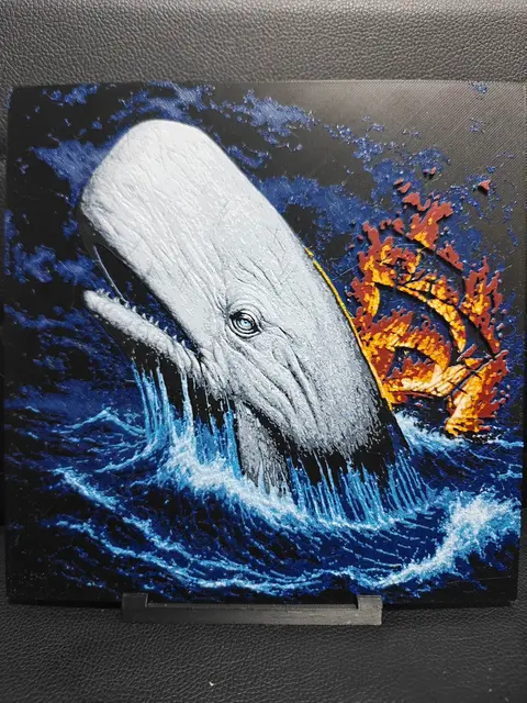 HueForge model: Moby Dick by TheHueforgeLady
