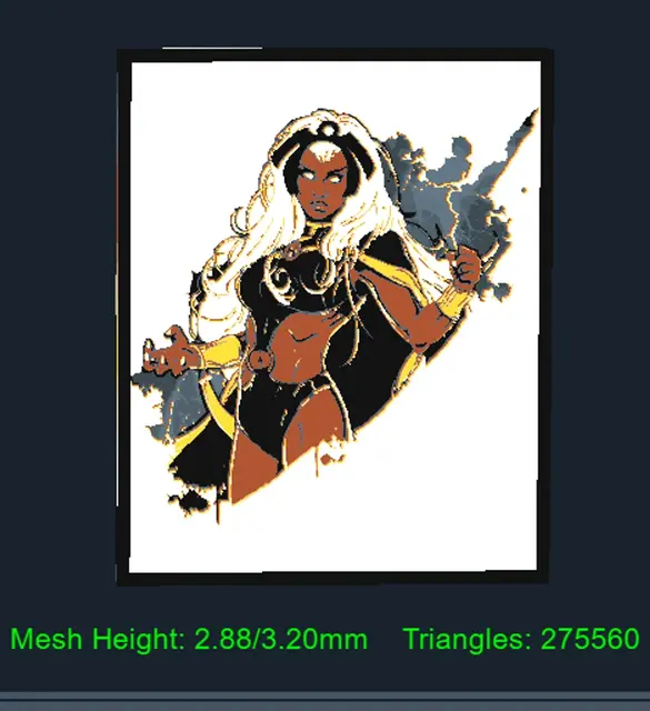 HueForge model: Storm Mini by Strata Prints
