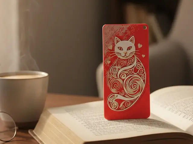 HueForge model: Valentine Kitty Bookmark - Hueforge - 4 Colors by doodleddigital
