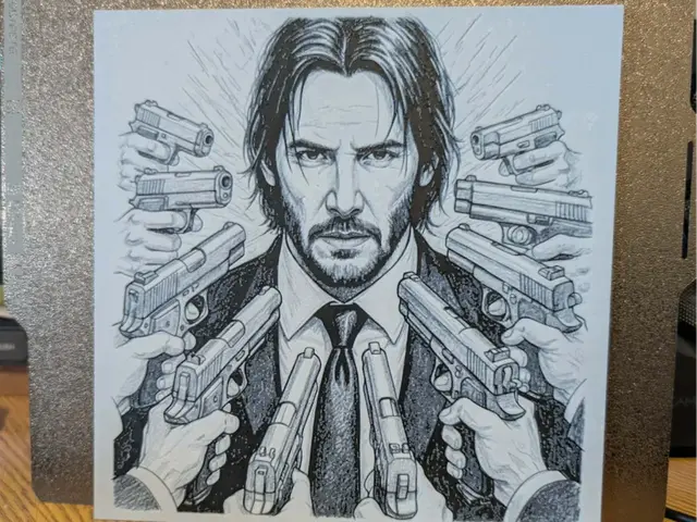 HueForge model: John Wick - Hueforge - 2 colours by 3dGlow