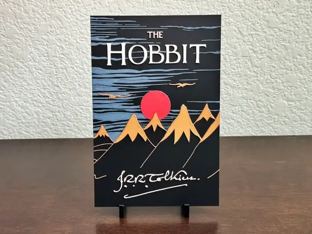 HueForge model: The Hobbit - Classic Book Cover Hueforge by Artful Creator