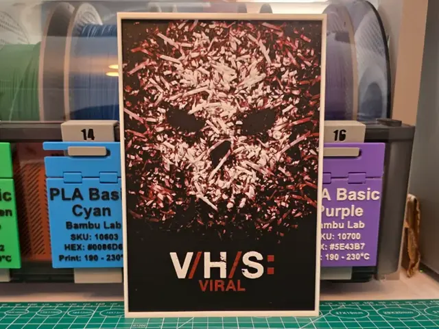 HueForge model: V/H/S: Viral Movie Poster - Hueforge Art by Lumpy3D