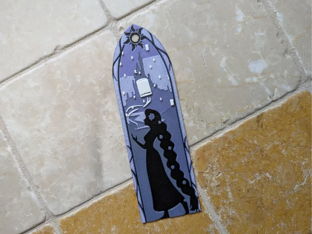 Rapunzel Bookmark Hueforge by suaimondi HueForge model: Rapunzel Bookmark Hueforge by suaimondi